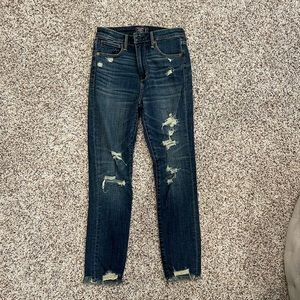 Women’s Abercrombie & Fitch Ripped Blue Jeans